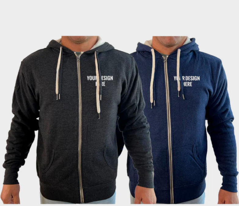 Custom Academy Sherpa Lined Zip Up Hoodie
