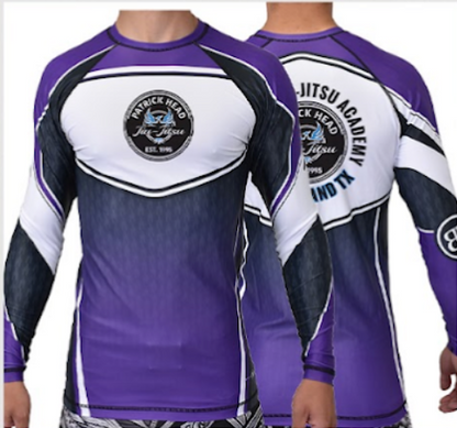 Academy Long Sleeve Rashguards with Ranked Sleeves